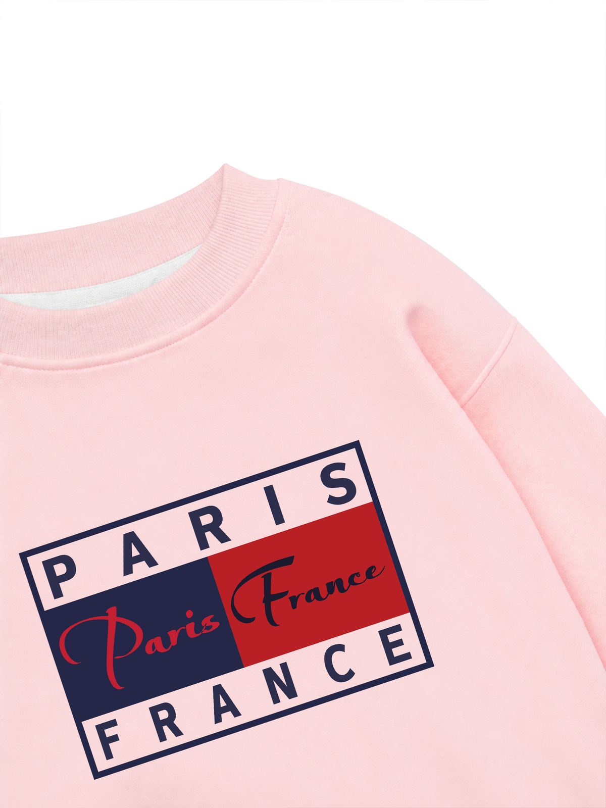 Áo Sweater Nỉ Hai Da Bassic Paris France