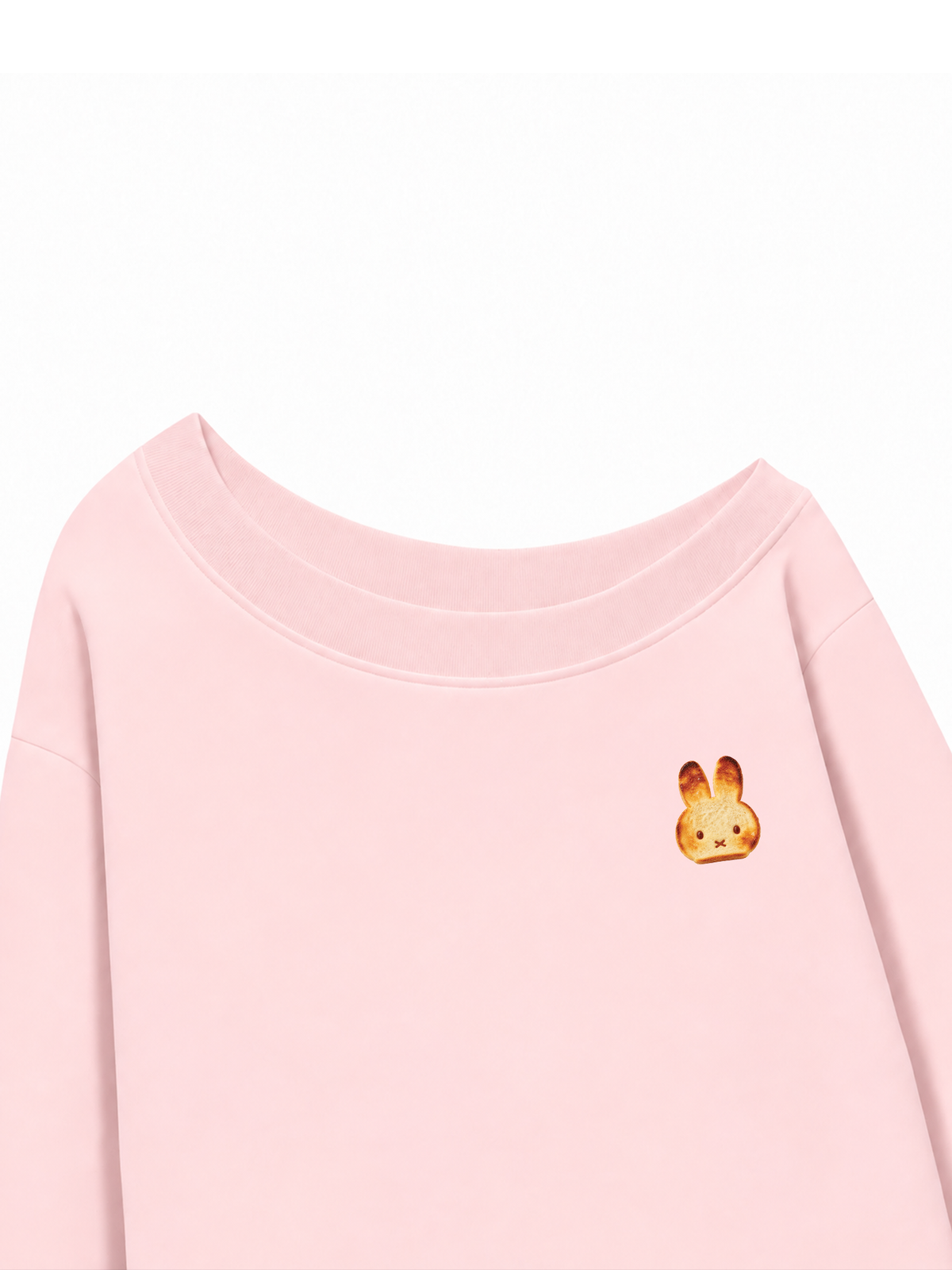 Áo Sweater Lệch Vai Nỉ Hai Da  Bunny Bread
