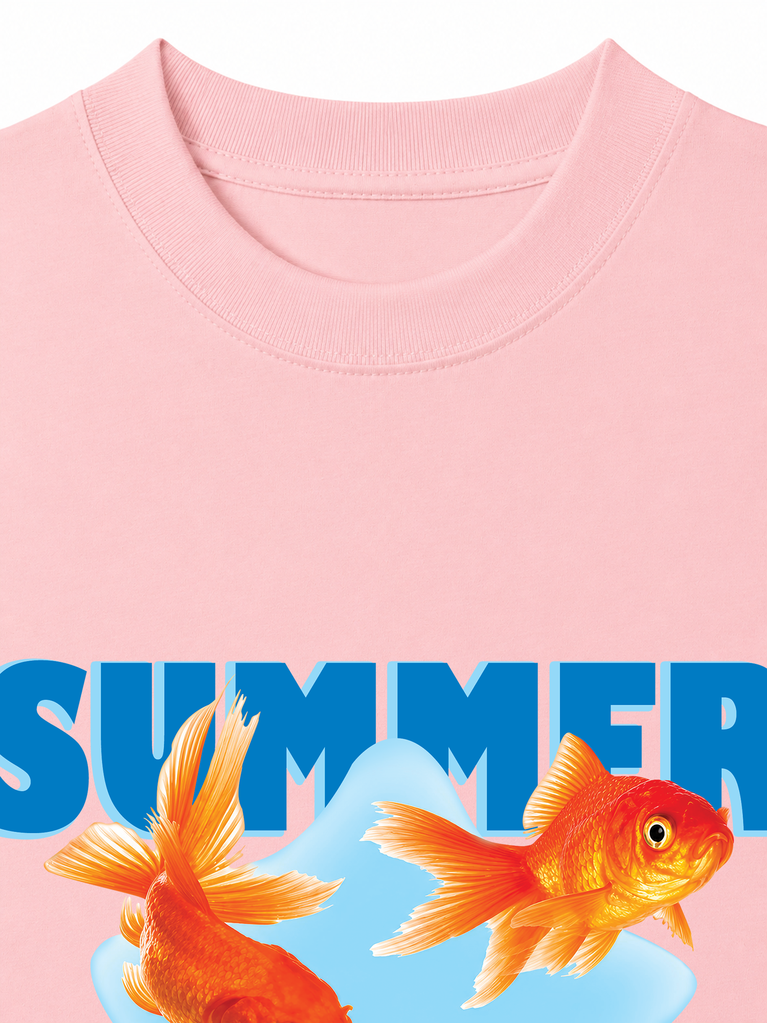 Áo Thun Relaxed Fit Tshirt Tshirt Tropical Summer Goldfish