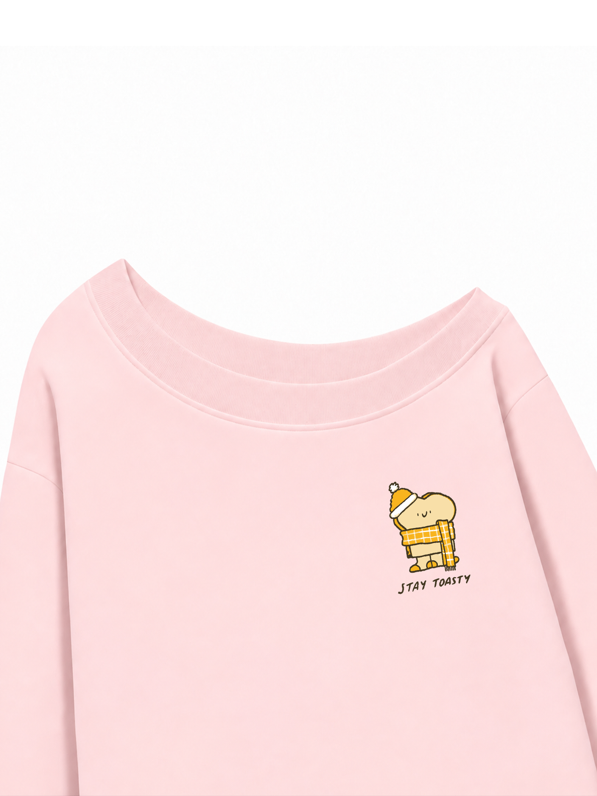 Áo Sweater Lệch Vai Nỉ Hai Da  Stay Toasty