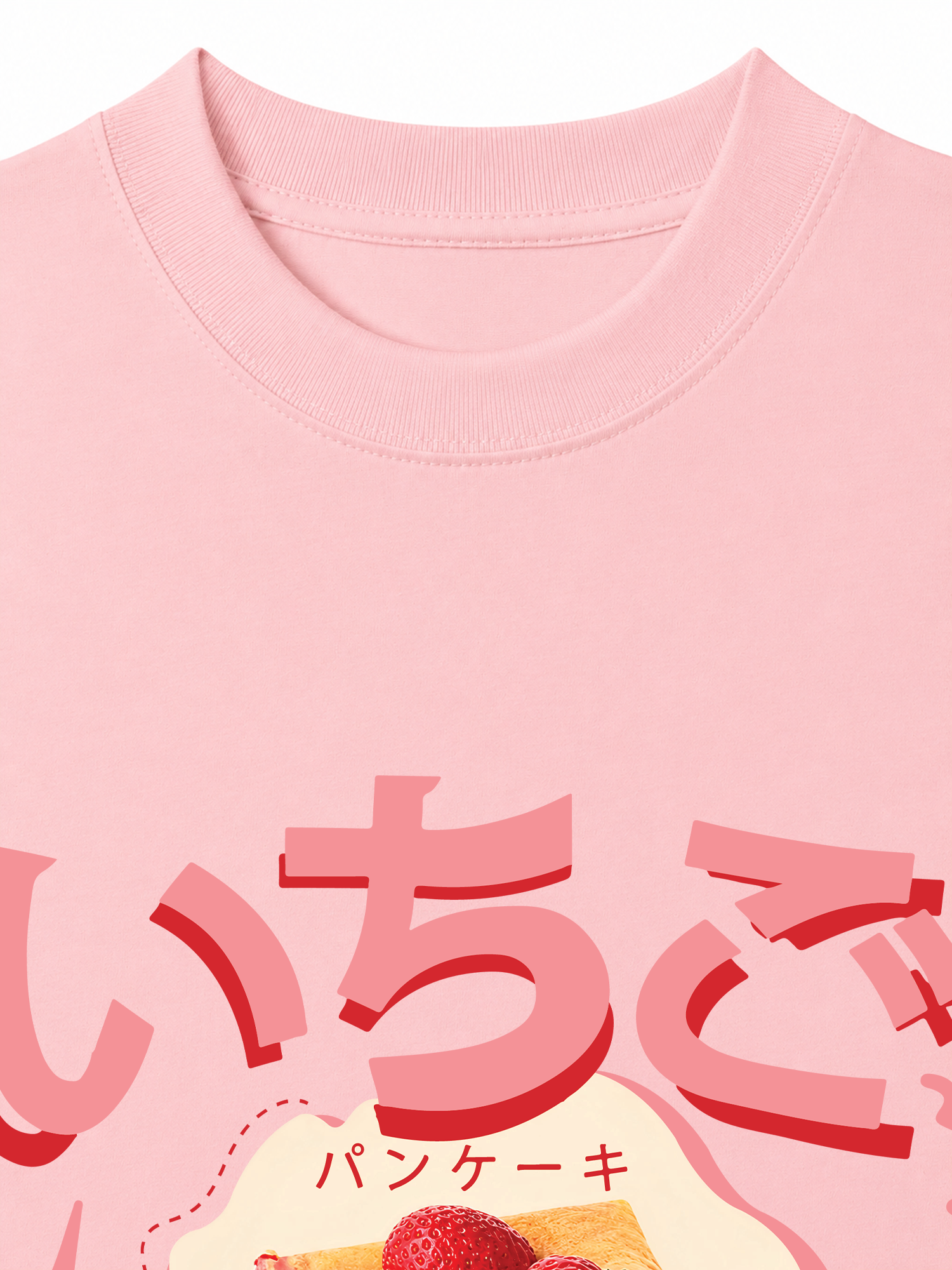 Áo Thun Relaxed Fit Yummy Mood Strawberry Crepe