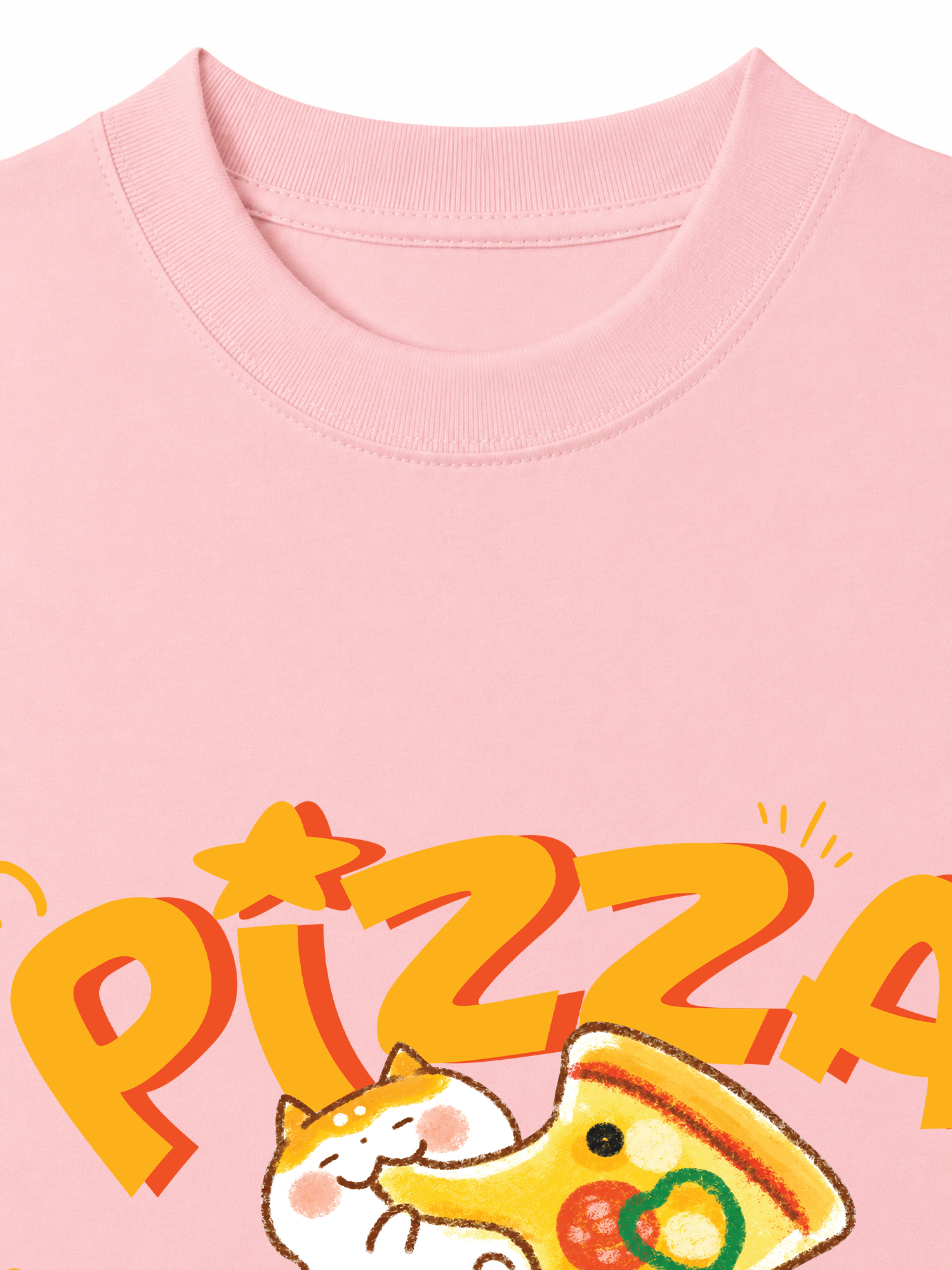 Áo Thun Relaxed Fit Yummy Mood Pizza