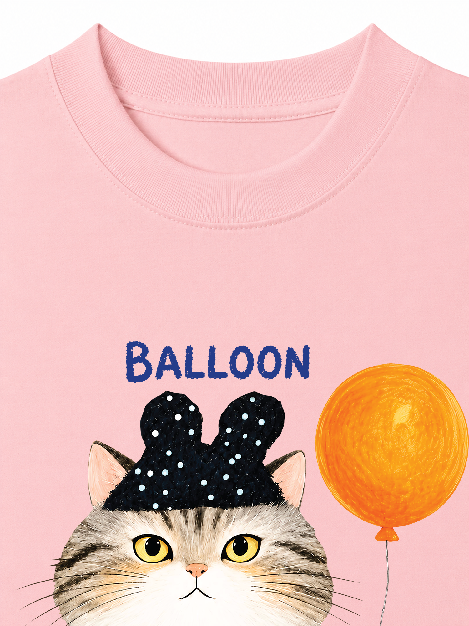 Áo Thun Relaxed Fit Soft Paw Meaw With Balloon