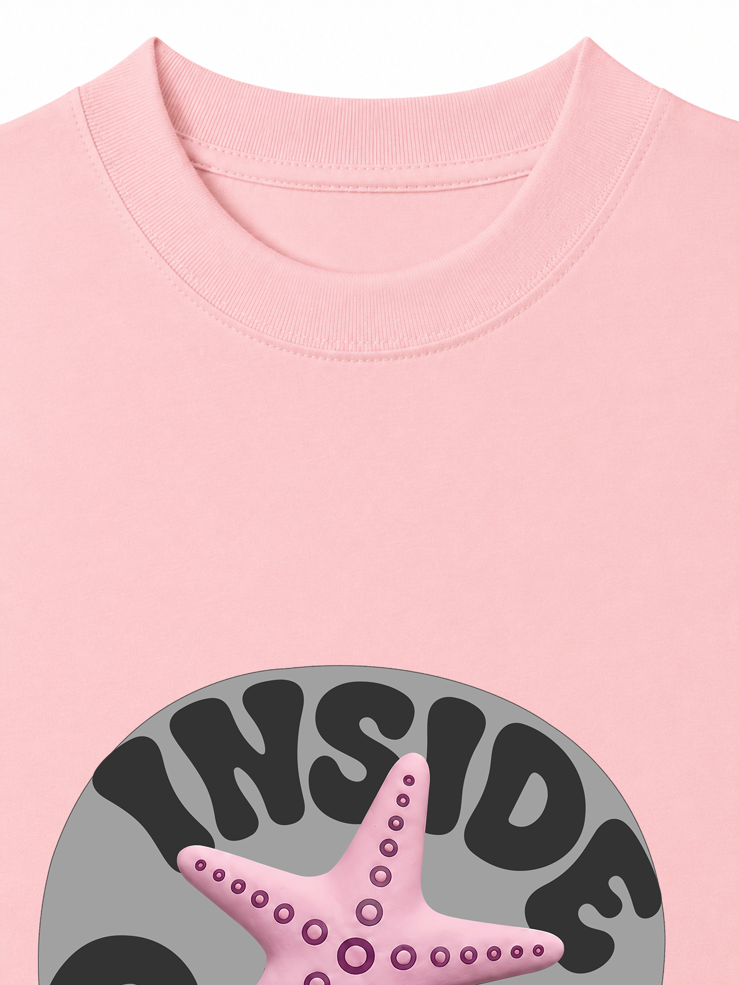 Áo Thun Relaxed Fit Inside Ocean Pink StarFish