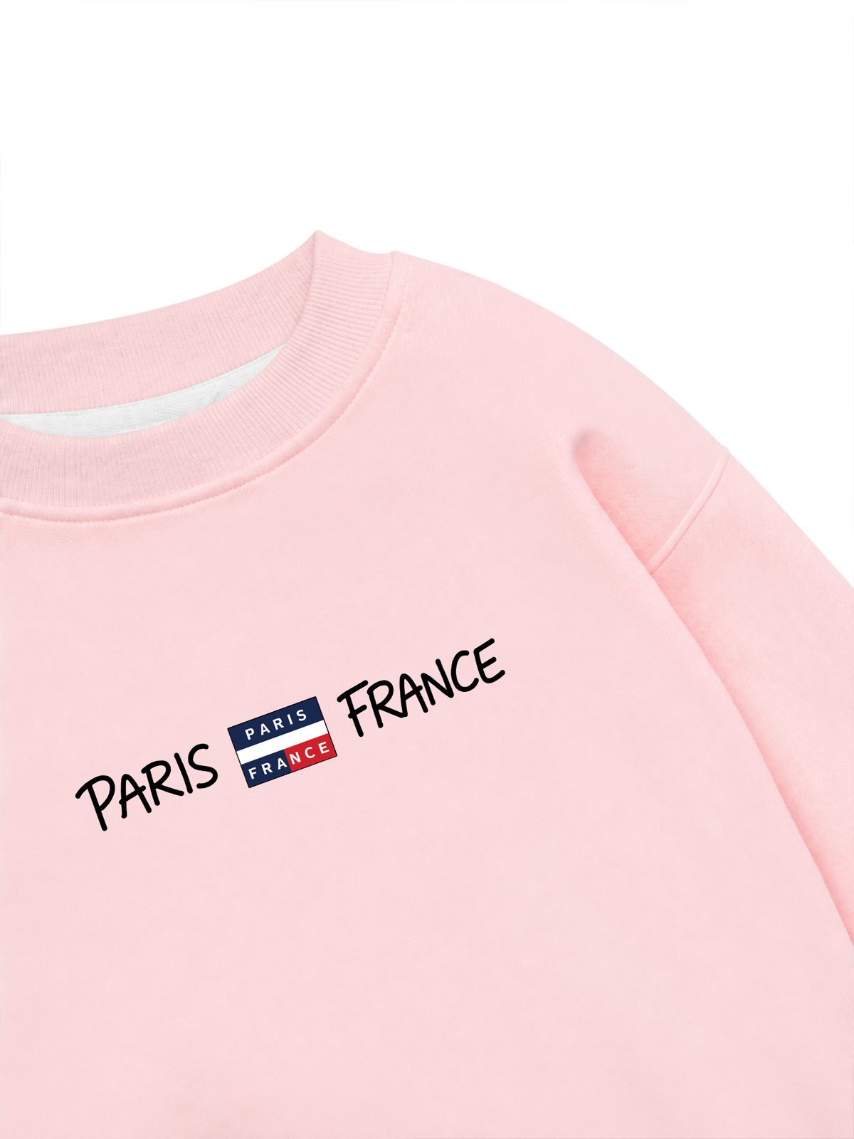 Áo Sweater Nỉ Hai Da Retro Paris France