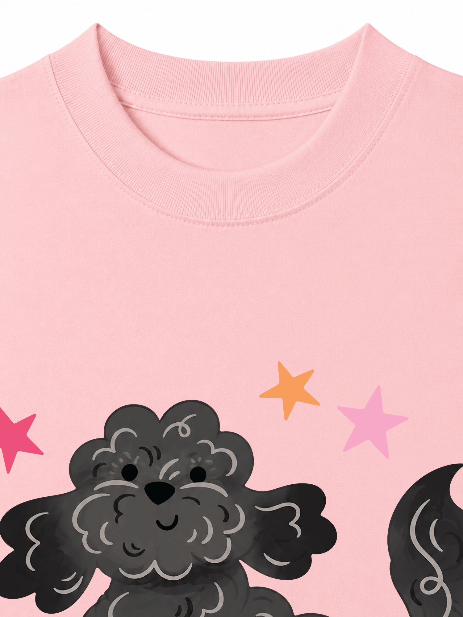 Áo Thun Relaxed Fit Soft Paw Poodle And Bling Ball