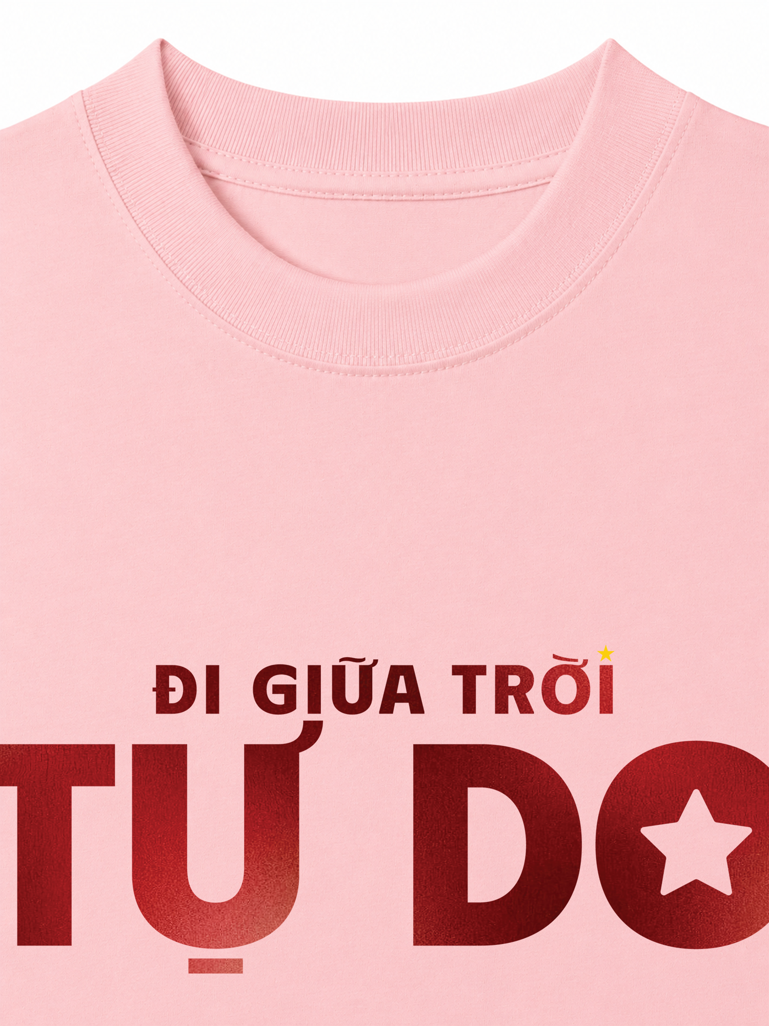 Áo Thun Relaxed Fit Đi Giữa Trời Tự Do