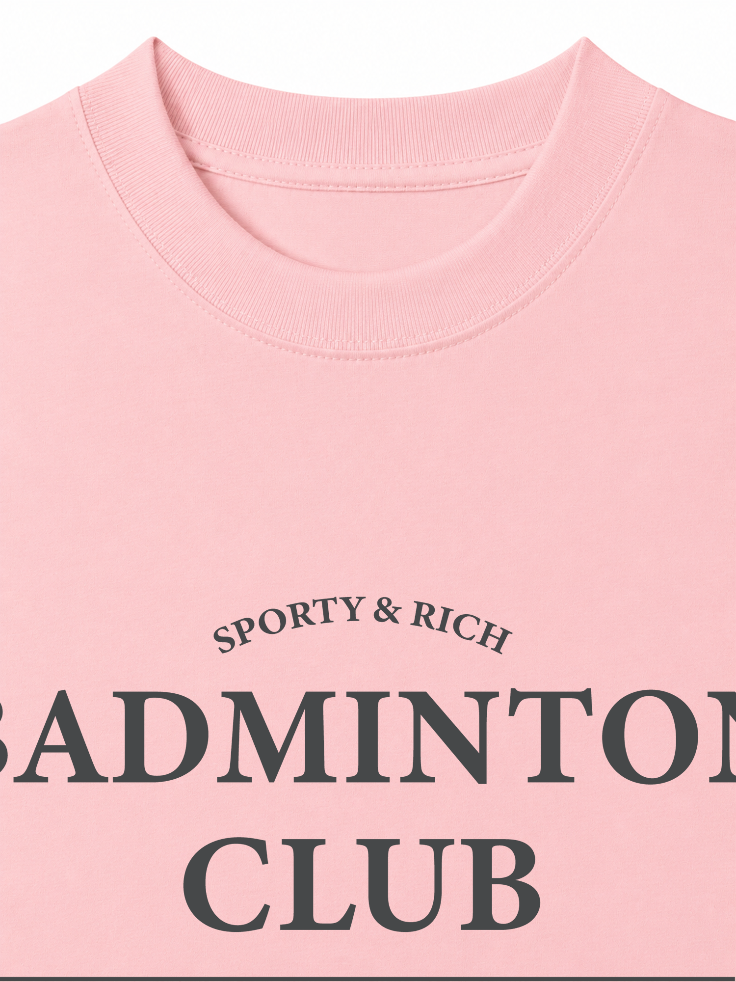 Áo Thun Relaxed Fit Sporty&Rich Badminton Club