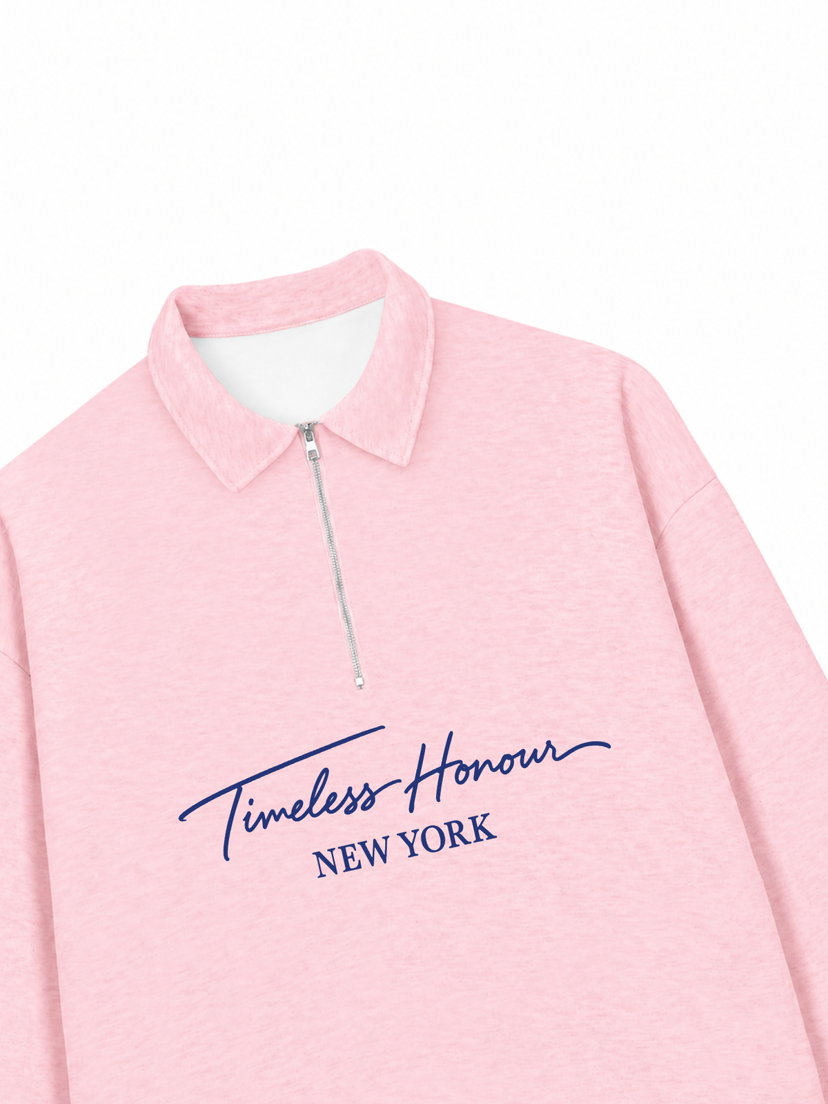 Áo Sweater Polo Nỉ Hai Da  Blue Timeless Honour