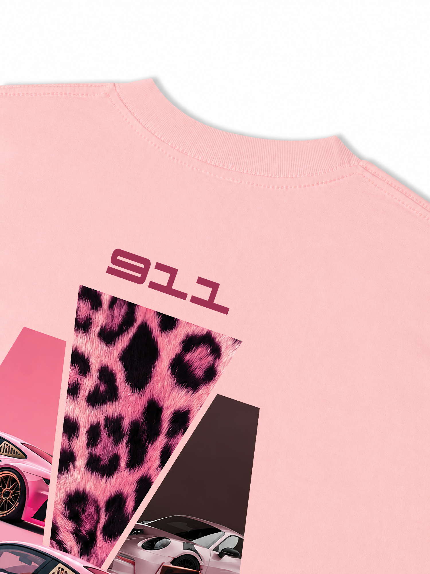 Áo Thun Relaxed Fit Leopard Pink 911