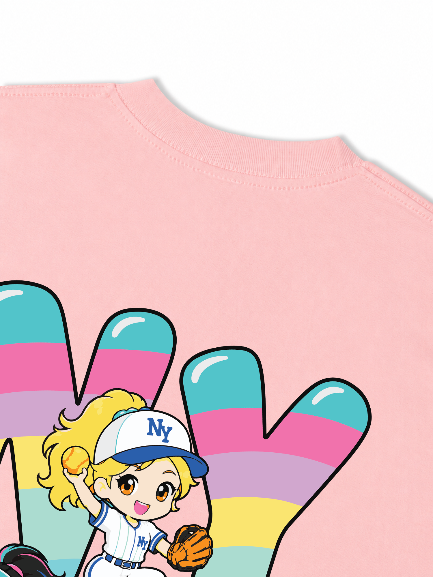 Áo Thun Relaxed Fit  Baseball Dream Girls NY