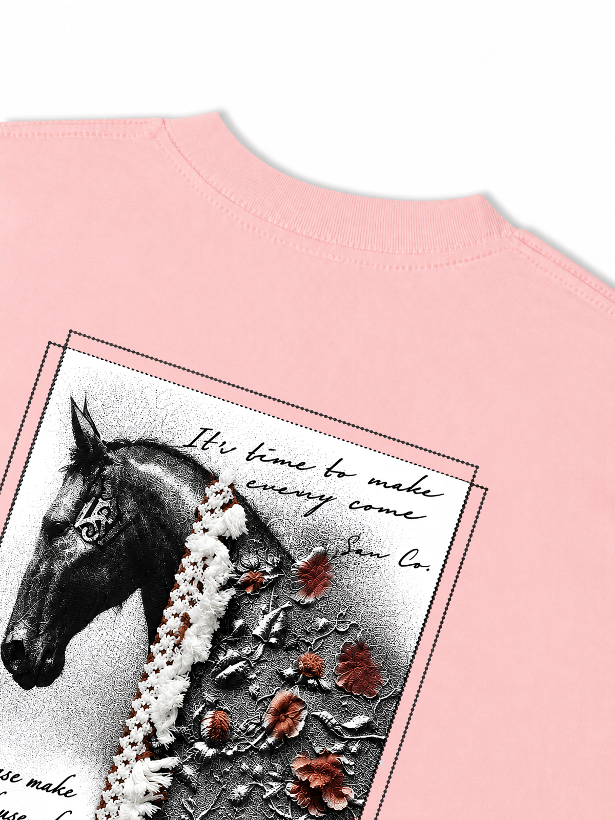 Áo Thun Relaxed Fit  Floral Horse