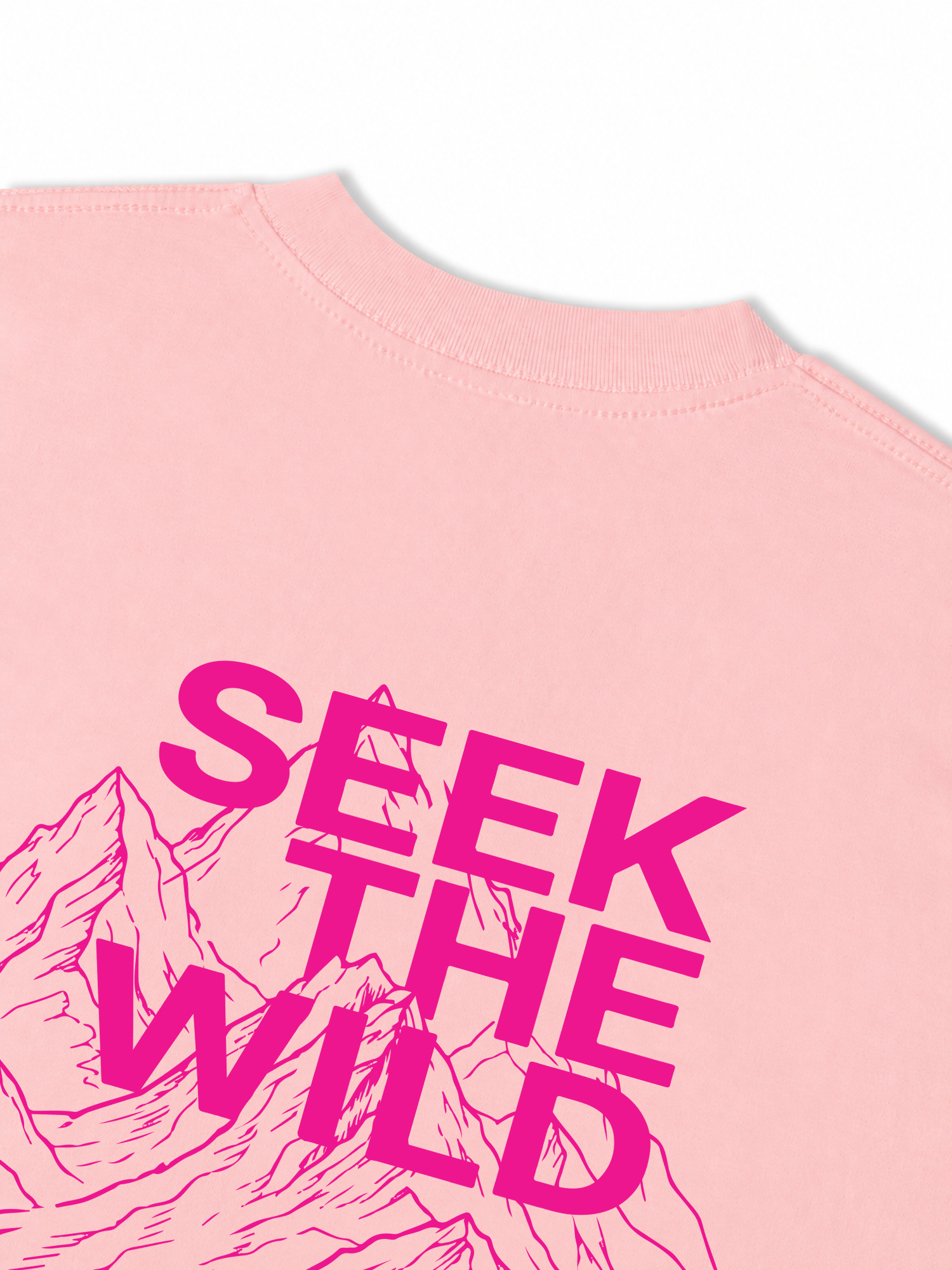 Áo Thun Relaxed Fit Adventure Pink Seek The Wild 9