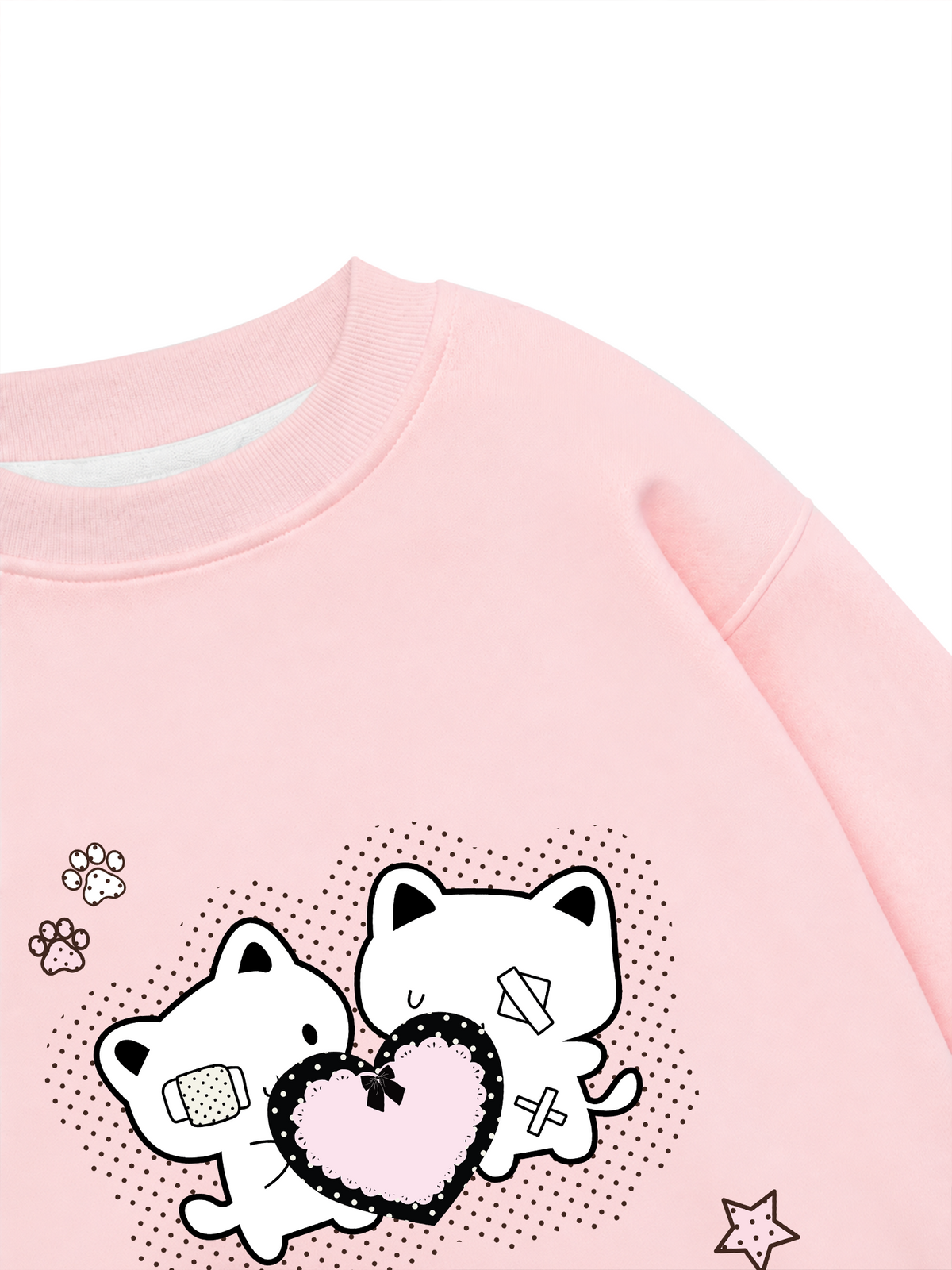 Áo Sweater Nỉ Hai Da Dotty Mood Starlight Kitty Care