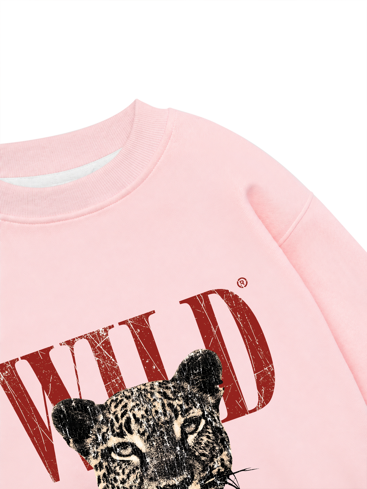 Áo Sweater Nỉ Hai Da Urban Leopard Crimson Wild