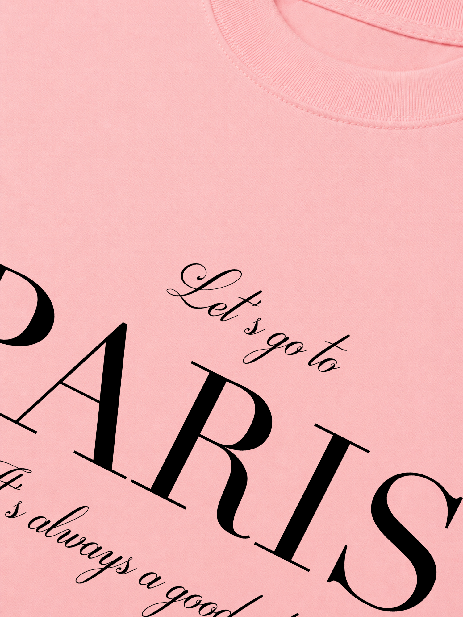 Áo Thun Relaxed Fit City Let's go to Paris