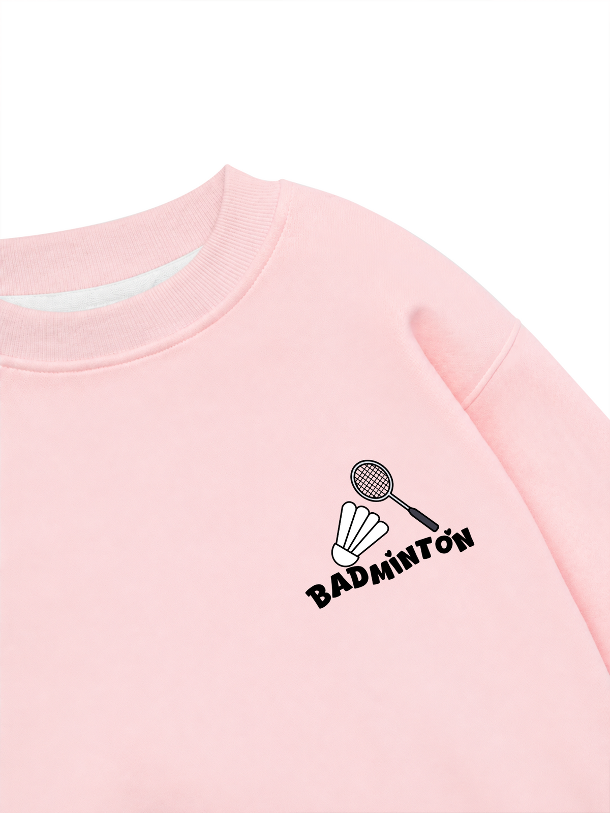 Áo Sweater Nỉ Hai Da Badminton In