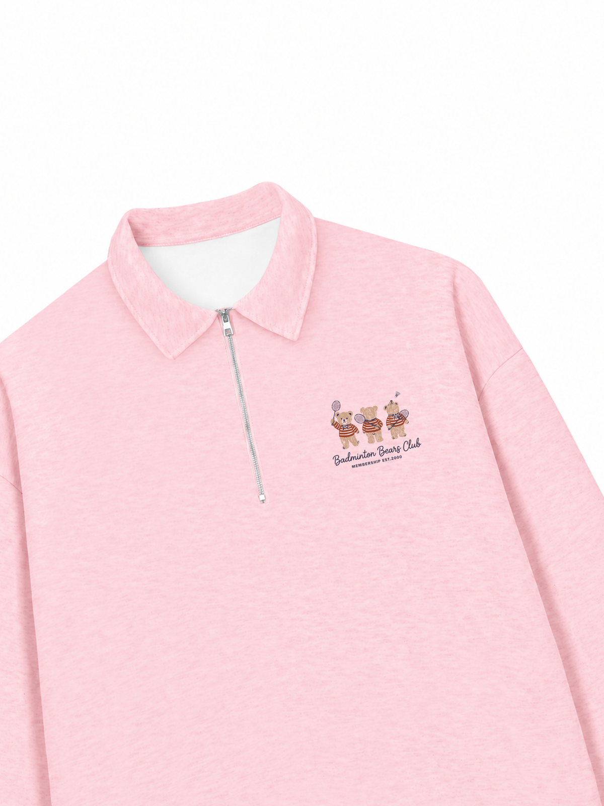 Áo Sweater Polo Nỉ Hai Da Badminton Bears Club