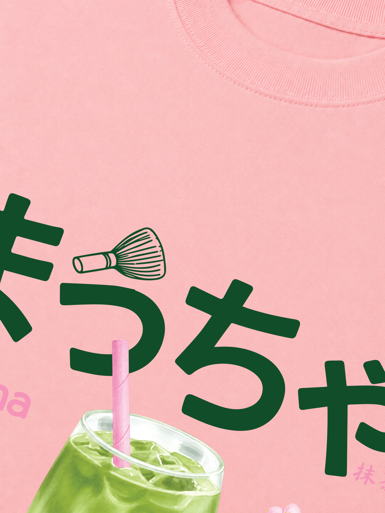 Áo Thun Relaxed Fit Daily Cup Matcha And Flower