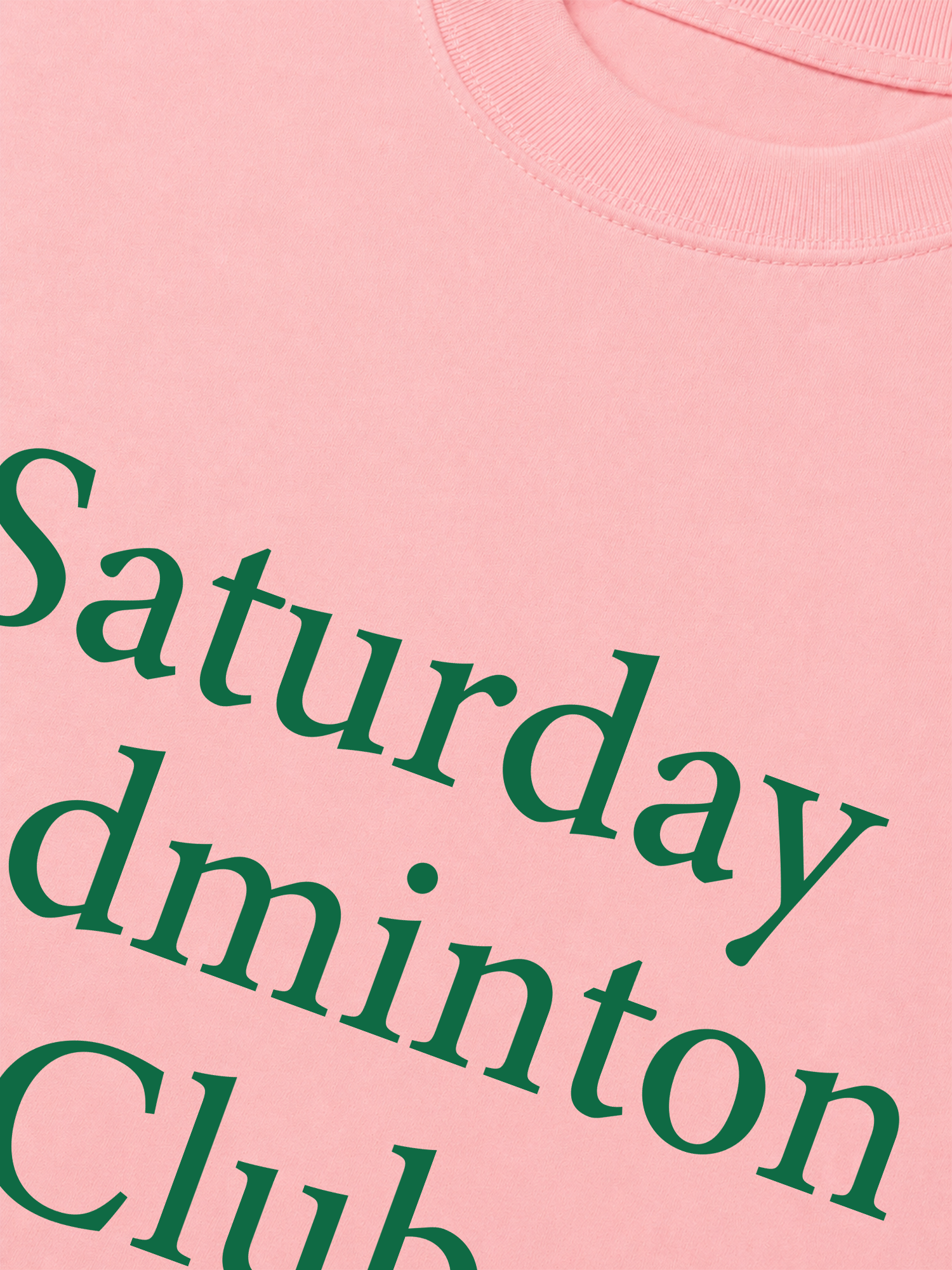 Áo Thun Relaxed Fit Saturday Badminton Club