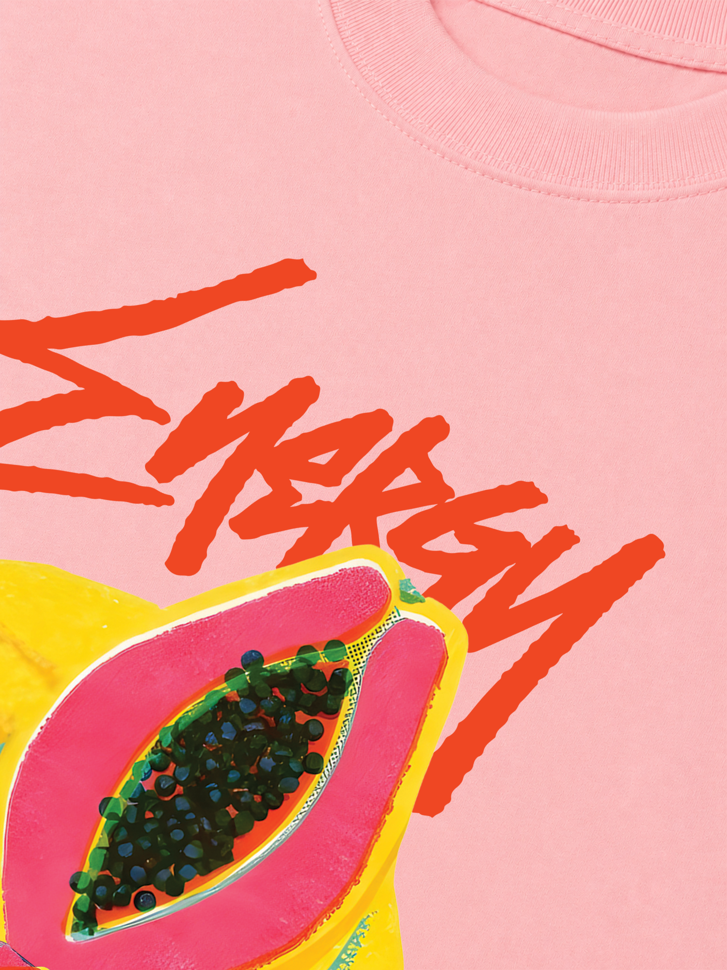 Áo Thun Relaxed Fit Energy Papaya Drip