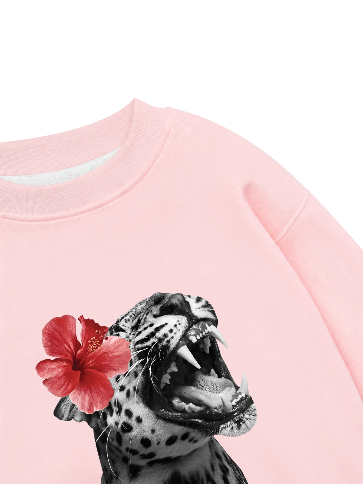 Áo Sweater Nỉ Hai Da Urban Leopard Roar Flower