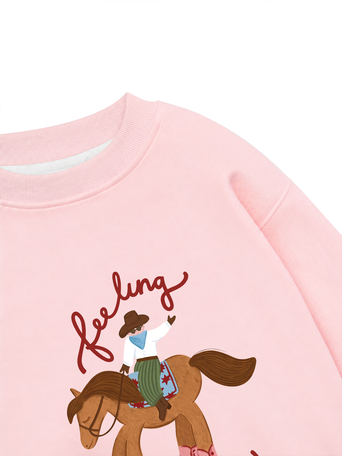 Áo Sweater Nỉ Hai Da Farm Feeling Lucky