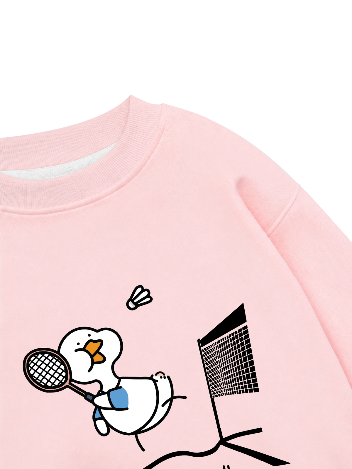 Áo Sweater Nỉ Hai Da Badminton The Shuttle Duck