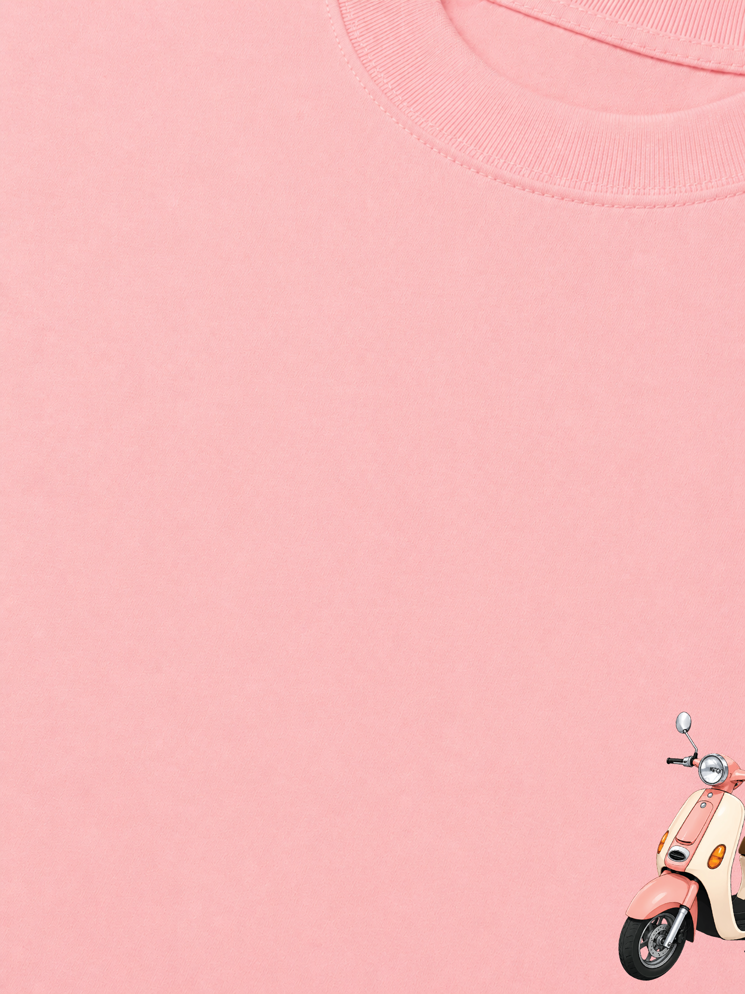 Áo Thun Relaxed Fit Car Pink Vespa