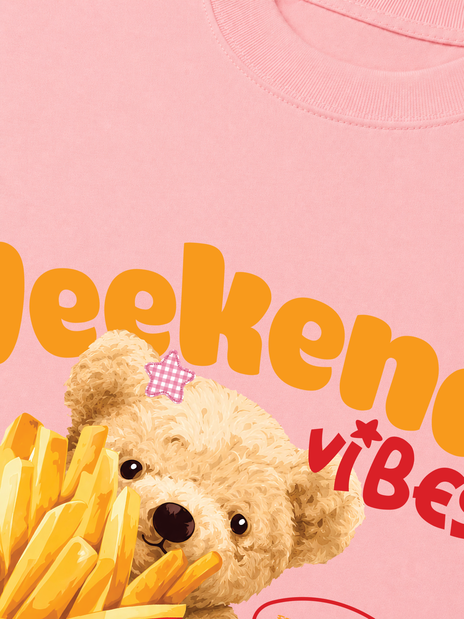 Áo Thun Relaxed Fit Bear Town Weekend Vibes