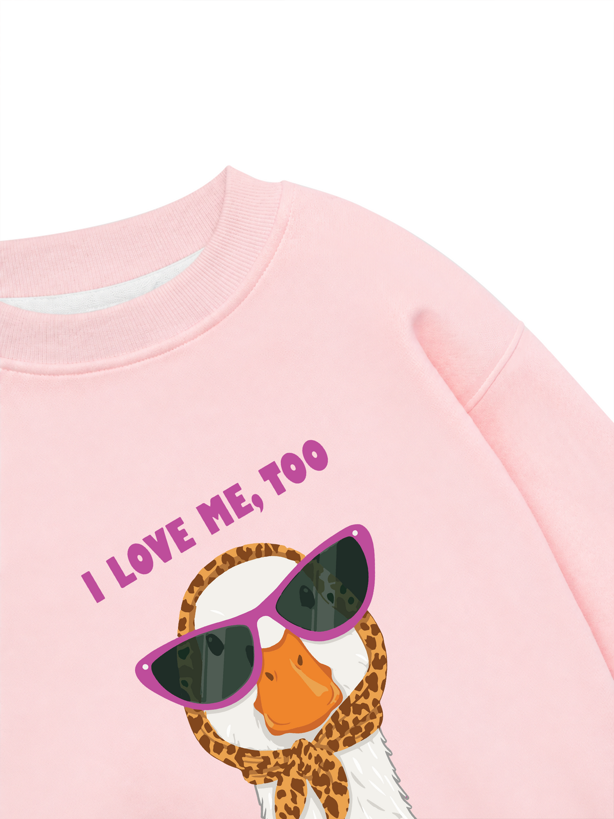 Áo Sweater Nỉ Hai Da Farm Lady Duck I Love Me Too