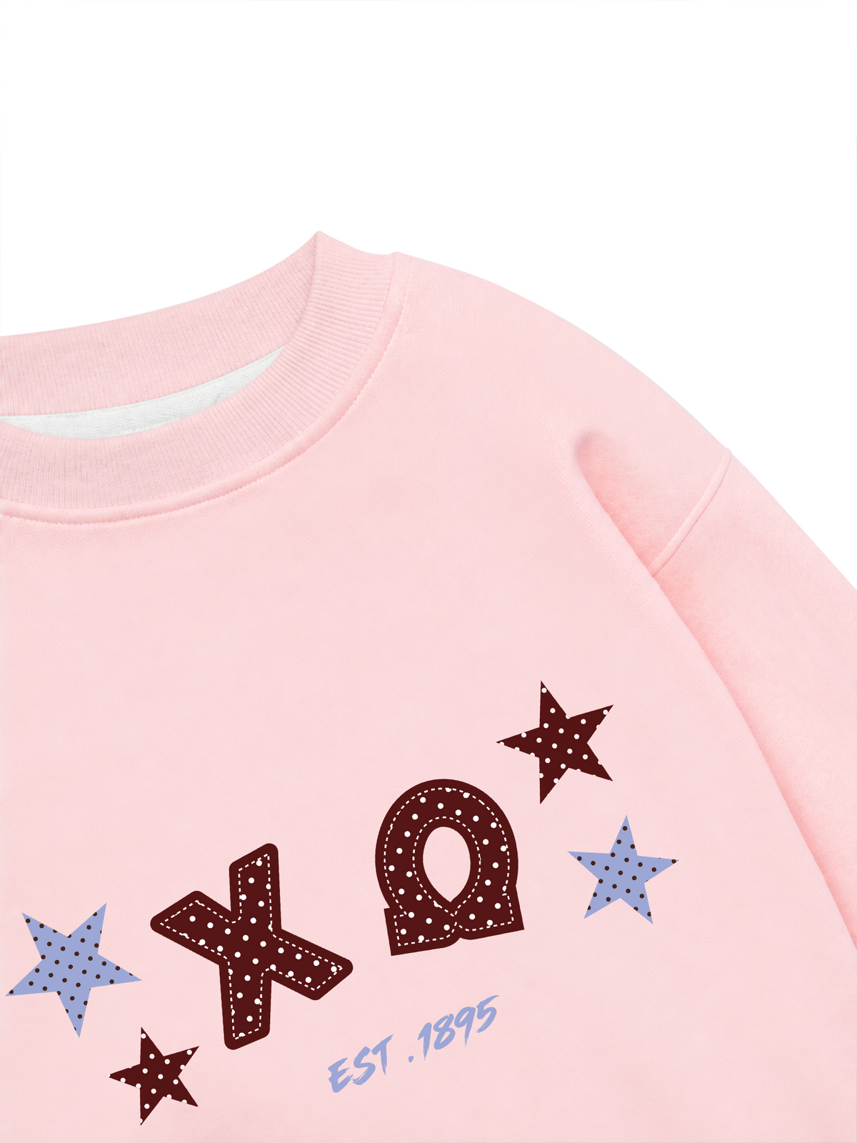 Áo Sweater Nỉ Hai Da Dotty Mood Midnight Polka