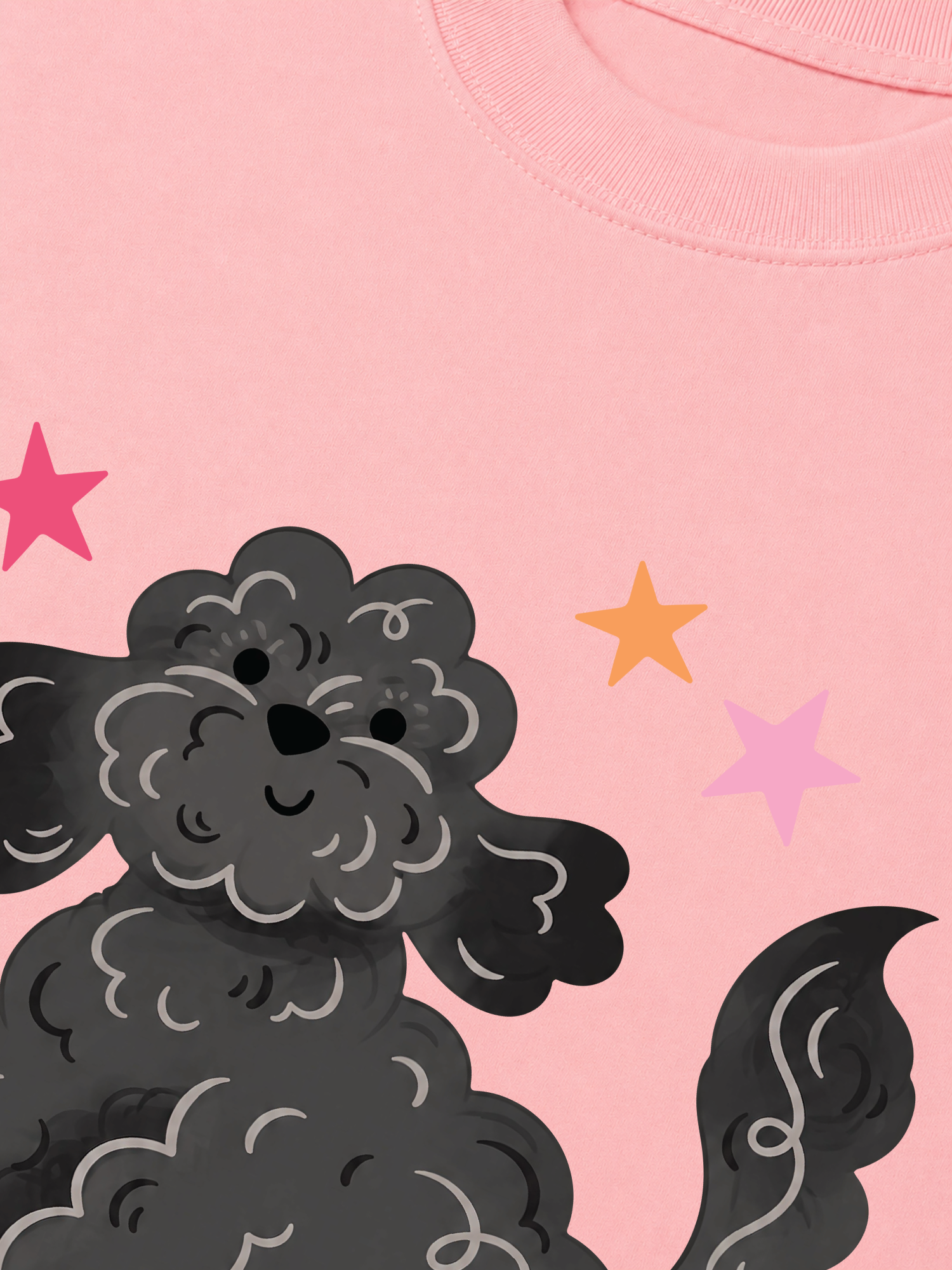 Áo Thun Relaxed Fit Soft Paw Poodle And Bling Ball