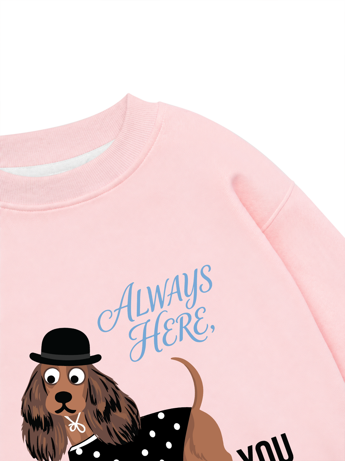 Áo Sweater Nỉ Hai Da Dotty Mood Polka Dot Puppy Classic