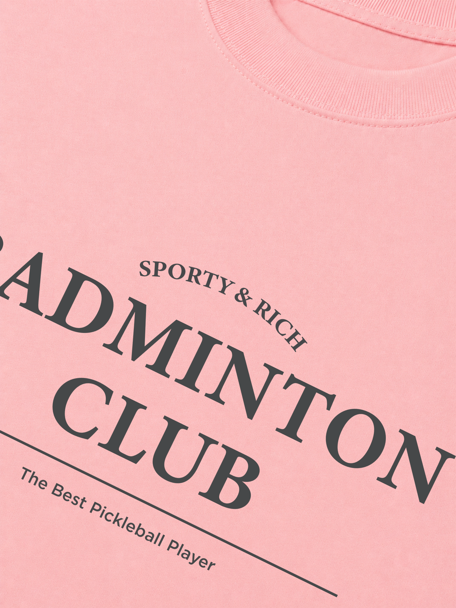 Áo Thun Relaxed Fit Sporty&Rich Badminton Club