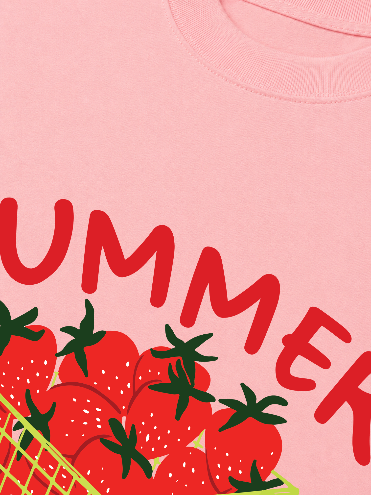 Áo Thun Relaxed Fit Tropical Strawberry