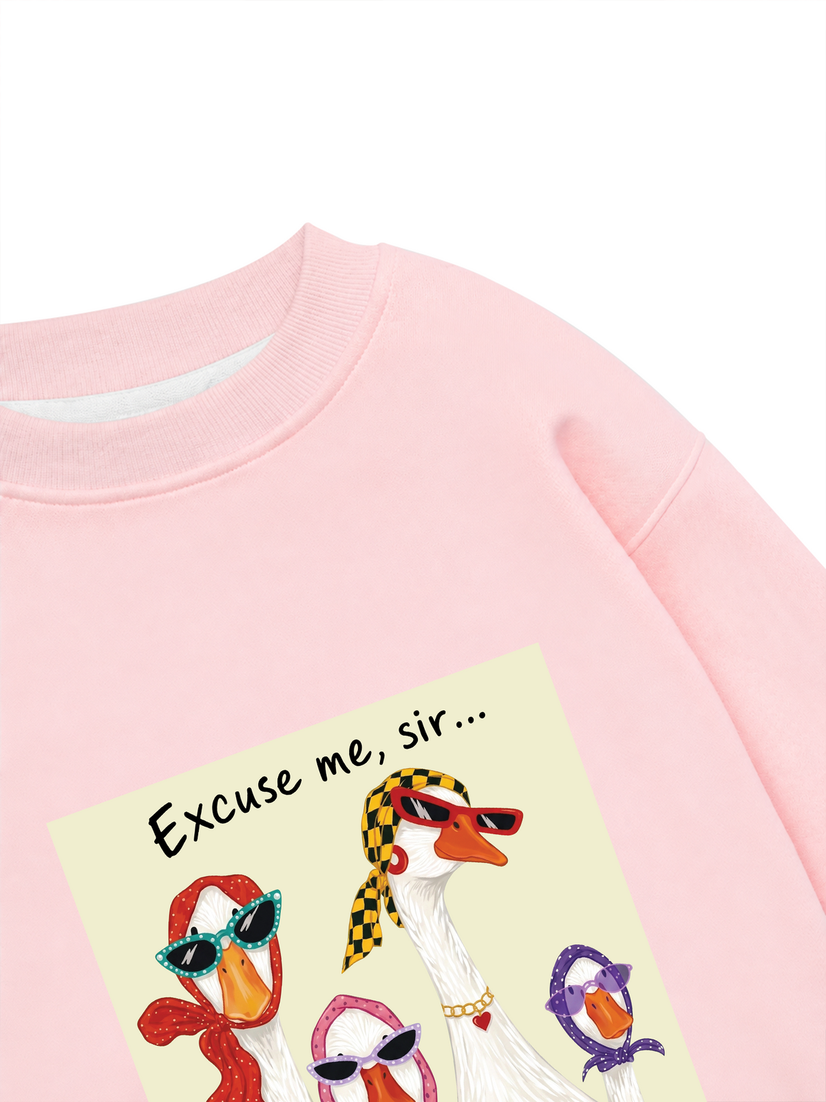 Áo Sweater Nỉ Hai Da Farrm Lady Duck