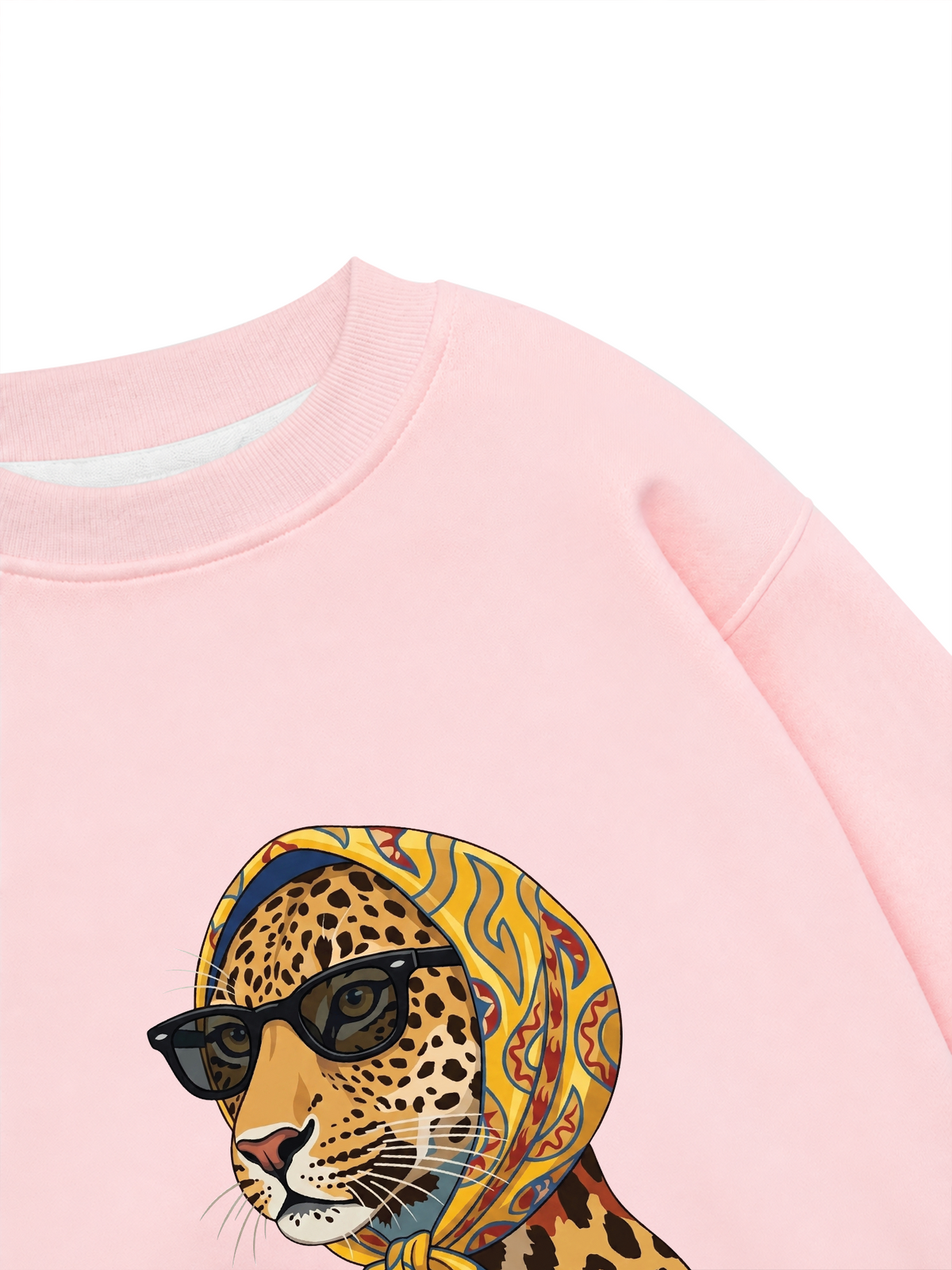Áo Sweater Nỉ Hai Da Urban Leopard Safari Chic
