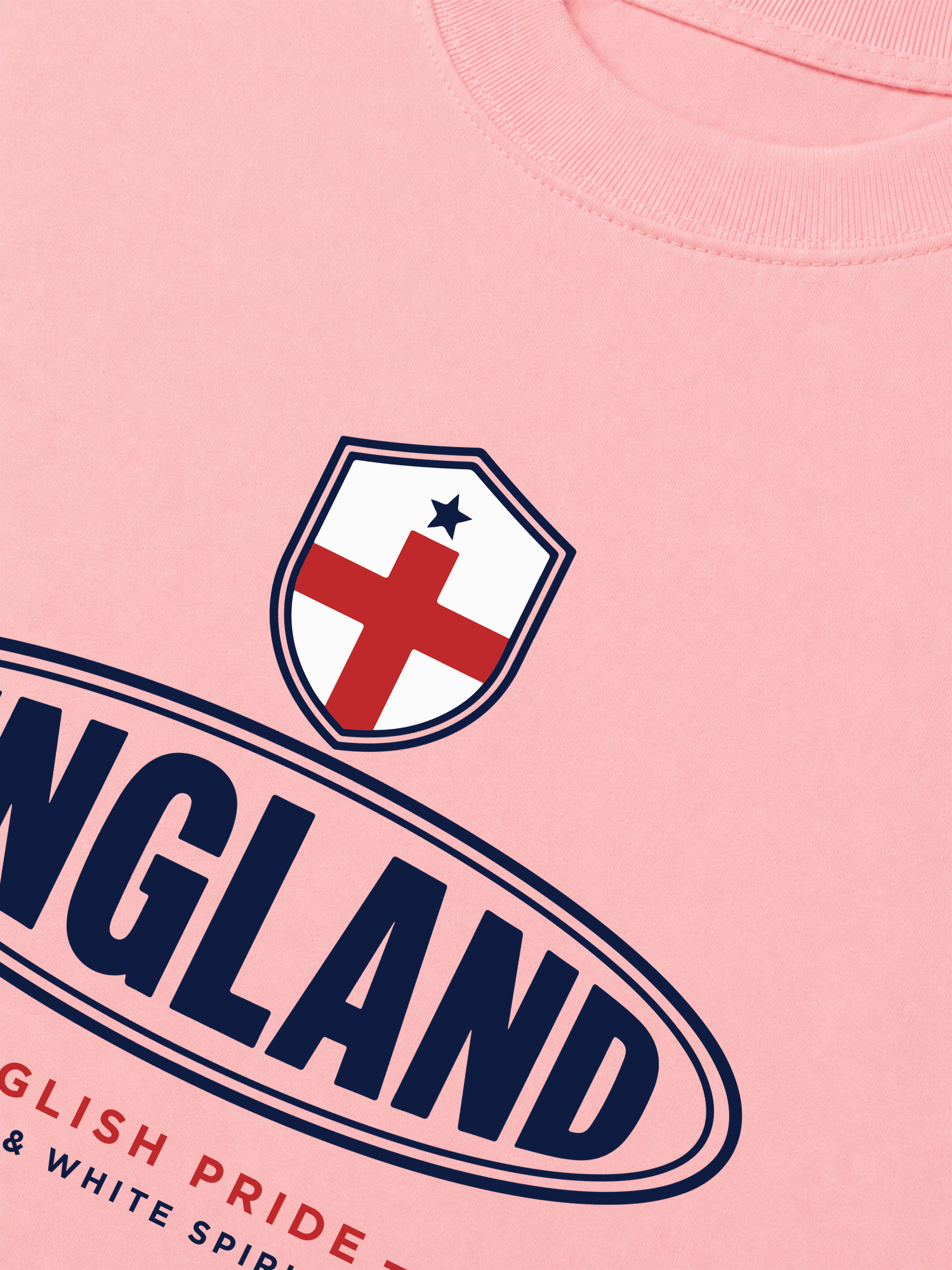 Áo Thun Relaxed Fit Soccer England Red White Spirit