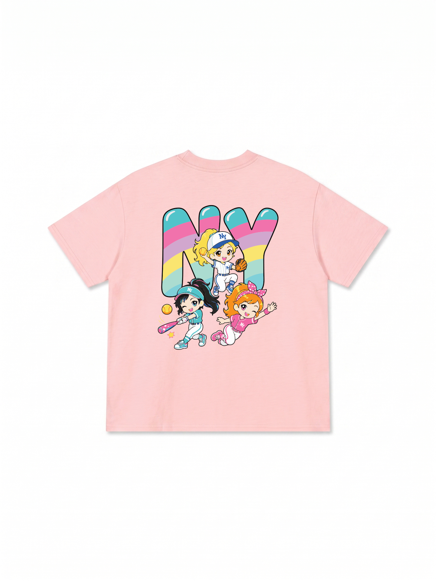Áo Thun Relaxed Fit  Baseball Dream Girls NY