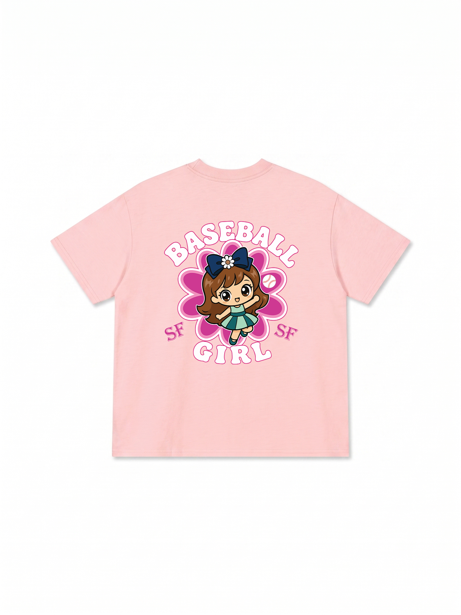 Áo Thun Relaxed Fit Baseball Pink SF