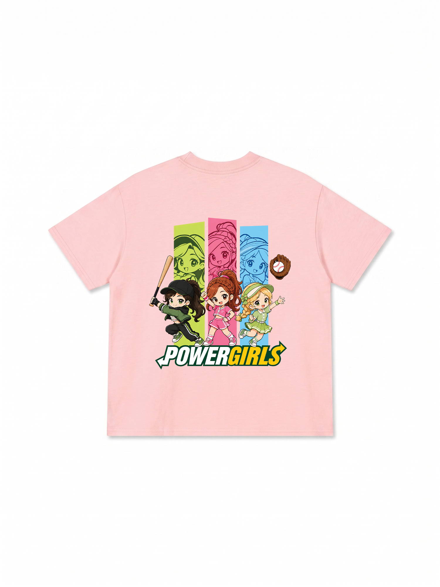 Áo Thun Relaxed Fit Baseball PowerGirl 3