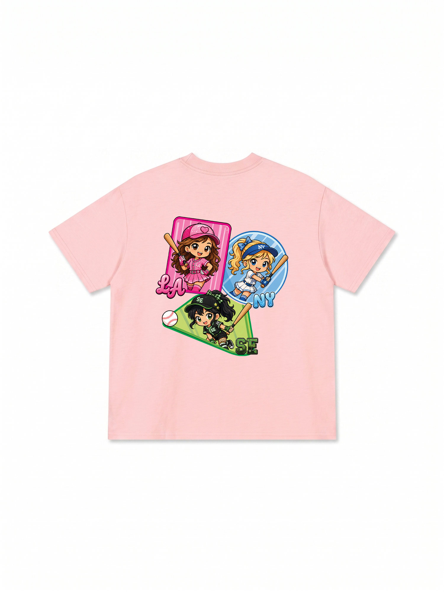 Áo Thun Relaxed Fit Baseball PowerGirl