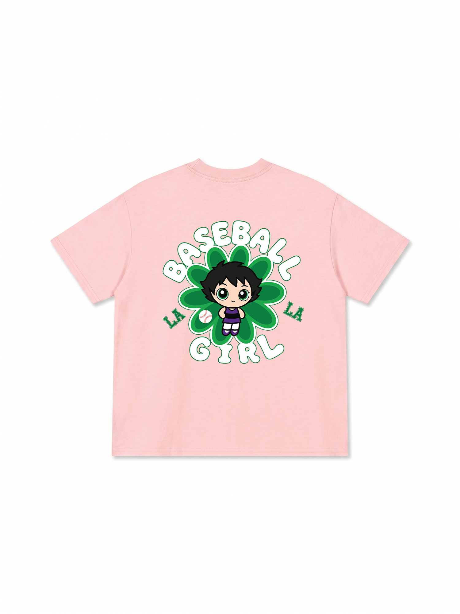 Áo Thun Relaxed Fit Baseball Green LA