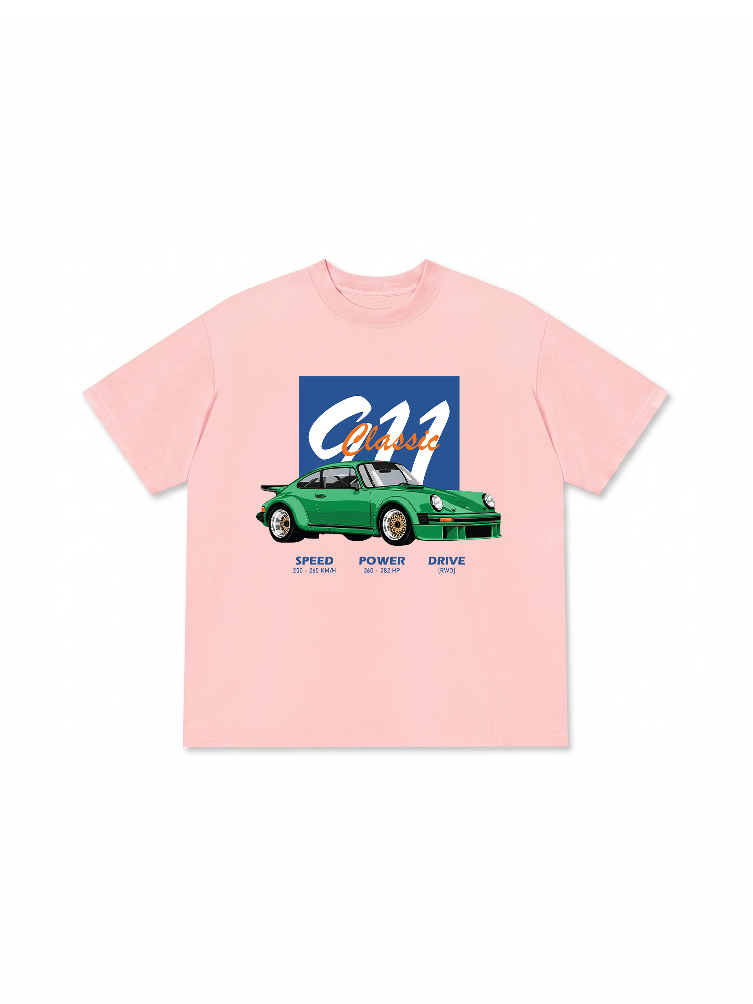 Áo Thun Relaxed Fit Car Green 911 Classic