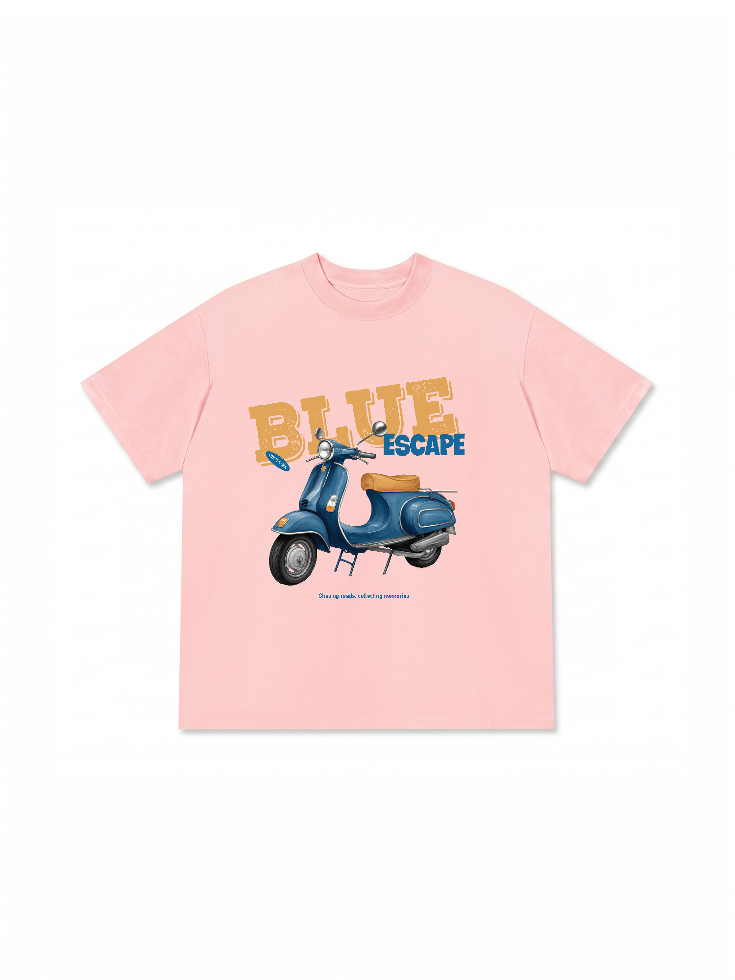 Áo Thun Relaxed Fit Car Blue Escape
