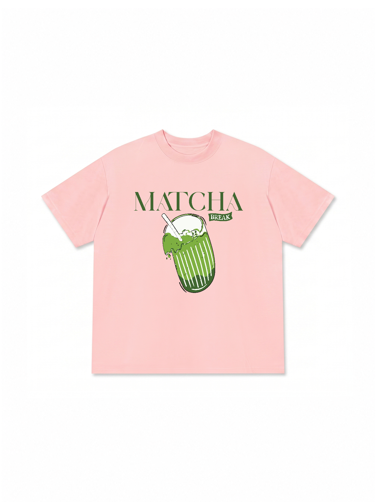 Áo Thun Relaxed Fit Daily Cup Matcha Đá Xay