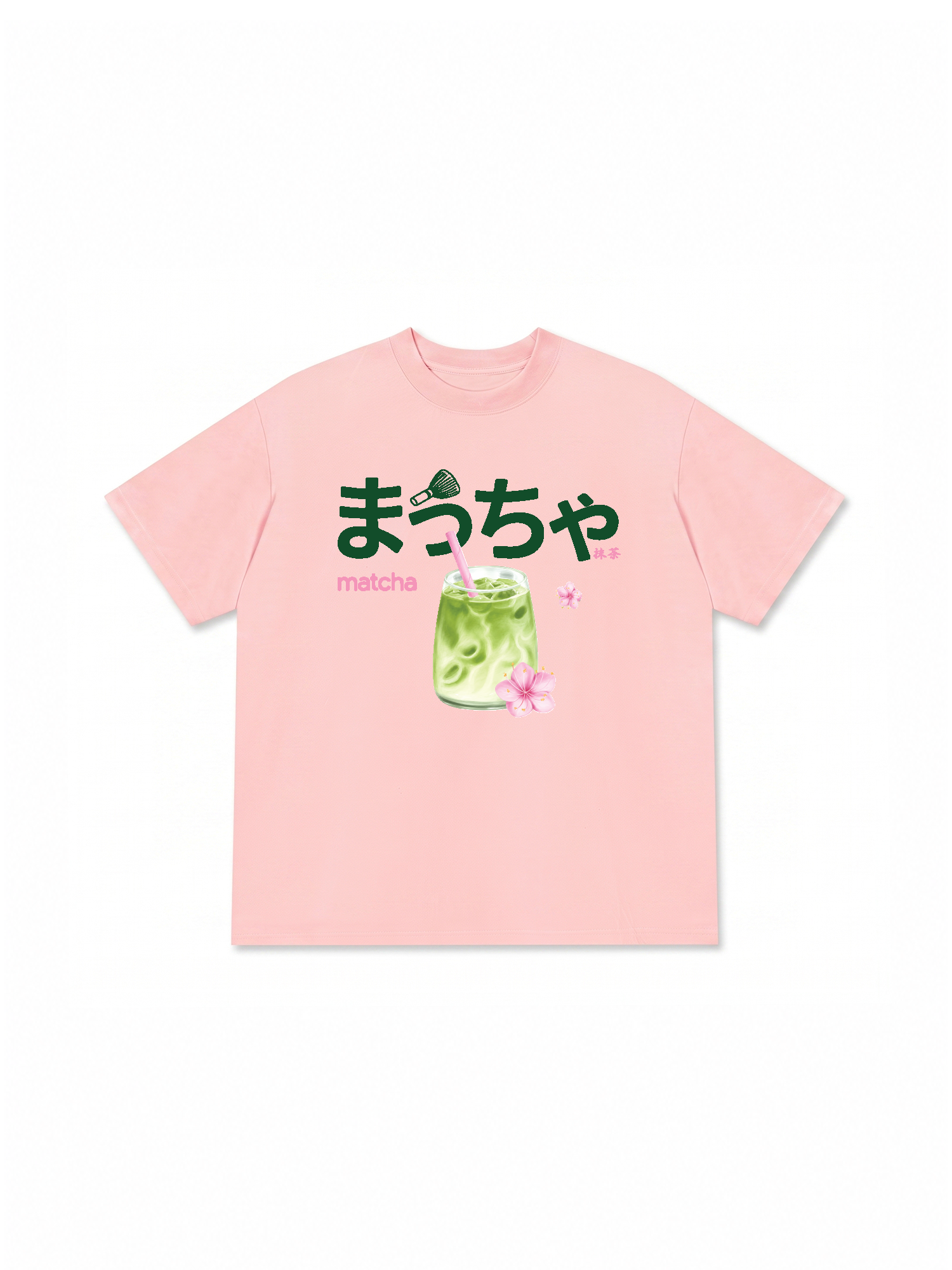 Áo Thun Relaxed Fit Daily Cup Matcha And Flower