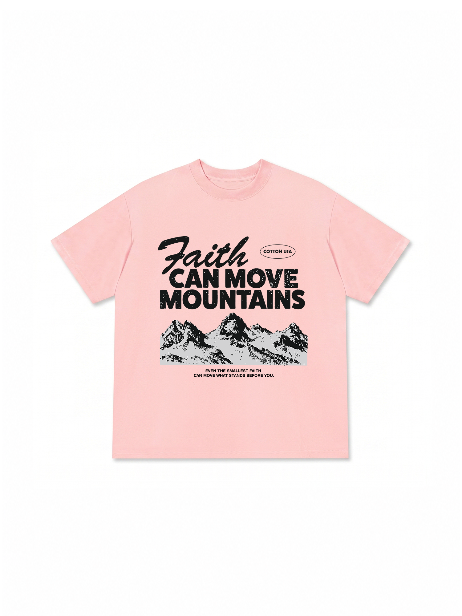 Áo Thun Relaxed Fit Adventure Faith Can Move Mountains