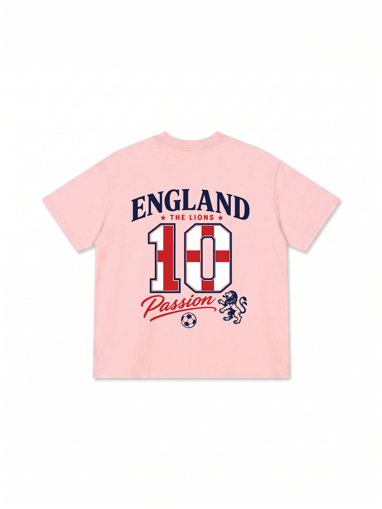 Áo Thun Relaxed Fit Soccer England Red White Spirit